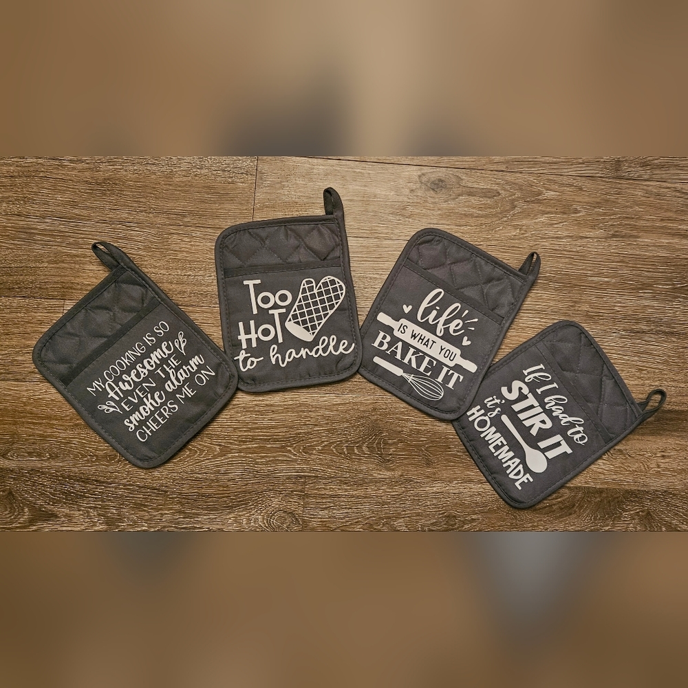 Handmade Farmhouse Pot Holder, Cute and Funny Sayings